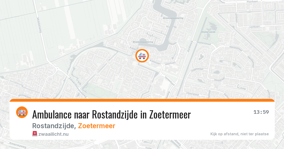 Ambulance naar Rostandzijde in Zoetermeer — 11 jul 2026