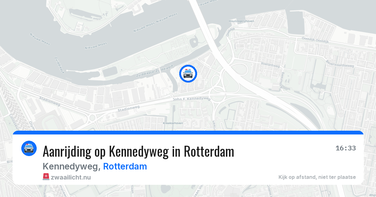 Aanrijding op Kennedyweg in Rotterdam — 1 jun 2026