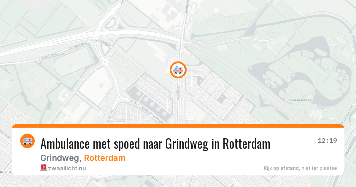 Ambulance met spoed naar Grindweg in Rotterdam — 24 mrt 2026