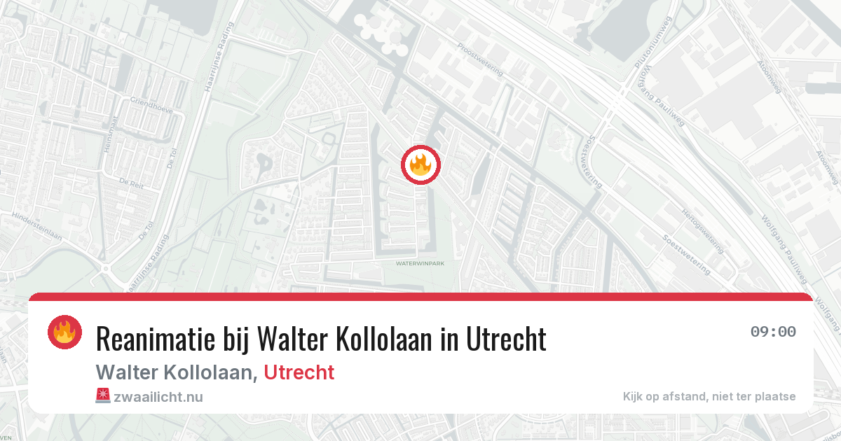 Reanimatie bij Walter Kollolaan in Utrecht — 28 mrt 2026