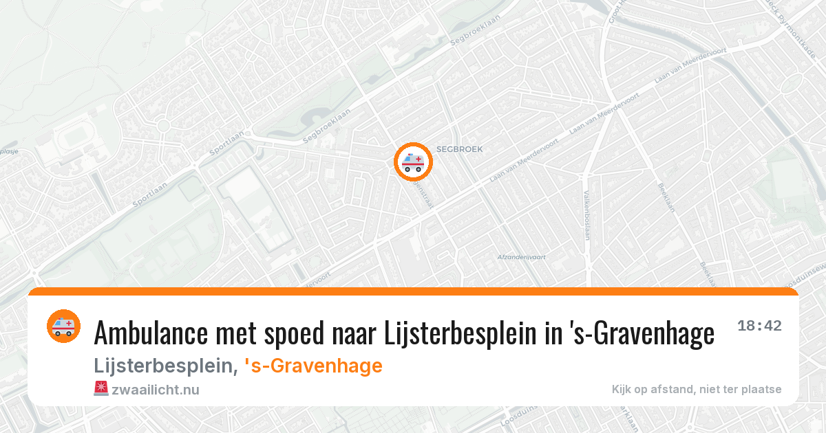 Ambulance met spoed naar Lijsterbesplein in 's-Gravenhage — 24 feb 2026