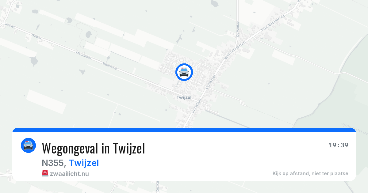 Wegongeval in Twijzel — 3 apr 2026