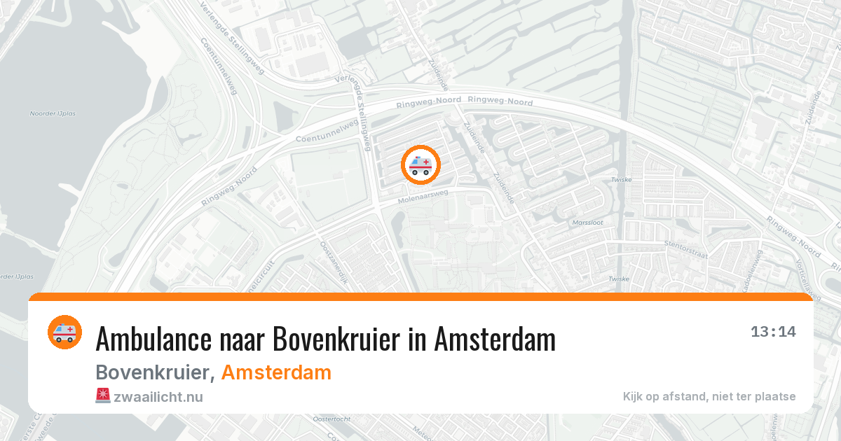 Ambulance naar Bovenkruier in Amsterdam — 21 jul 2026