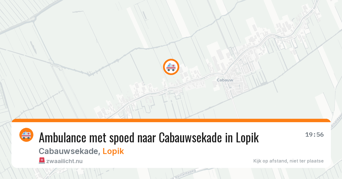 Ambulance met spoed naar Cabauwsekade in Lopik — 9 mei 2026