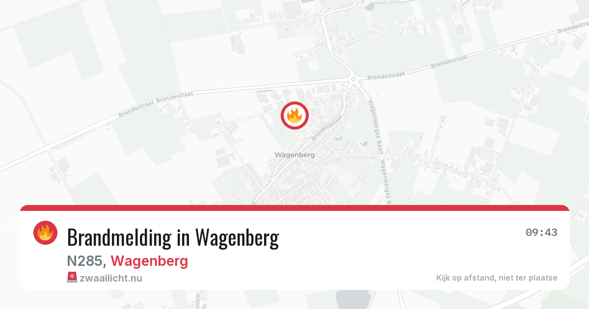 Brandmelding in Wagenberg — 8 apr 2026