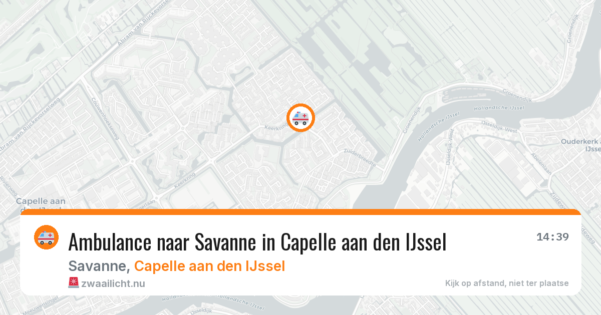 Ambulance naar Savanne in Capelle aan den IJssel — 12 jul 2026