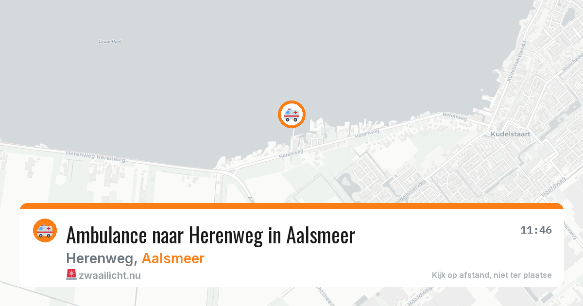 Ambulance naar Herenweg in Aalsmeer — 16 jul 2026