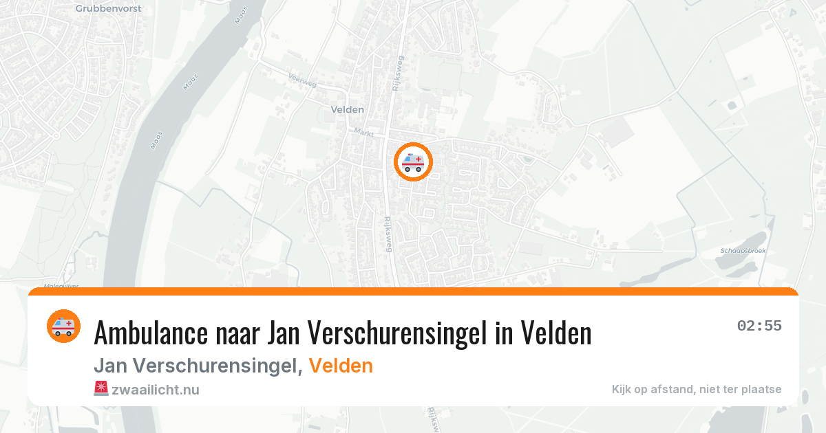 Ambulance naar Jan Verschurensingel in Velden — 19 jul 2026