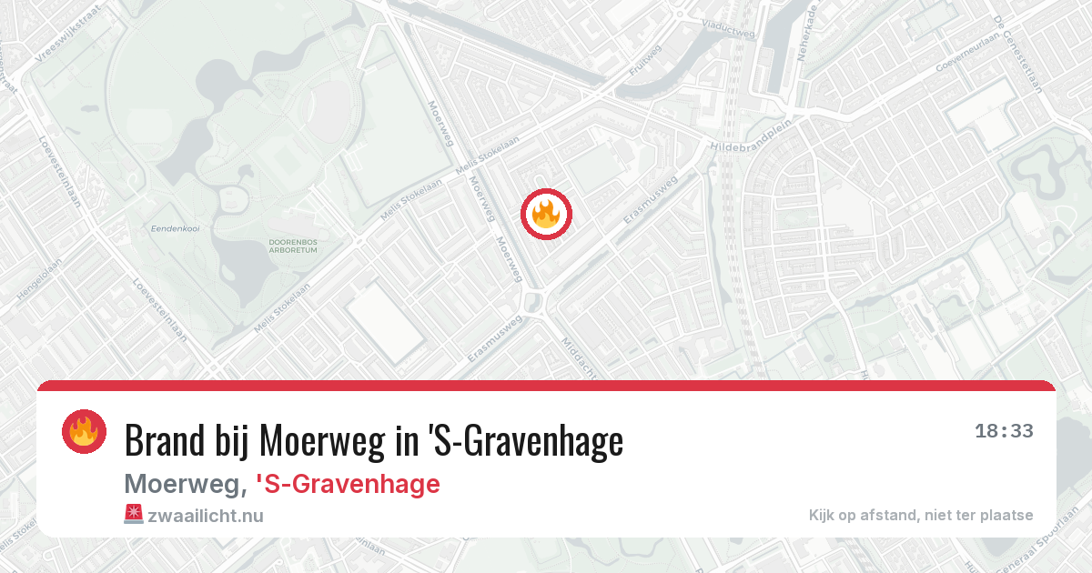 Brand bij Moerweg in 'S-Gravenhage — 11 jul 2026