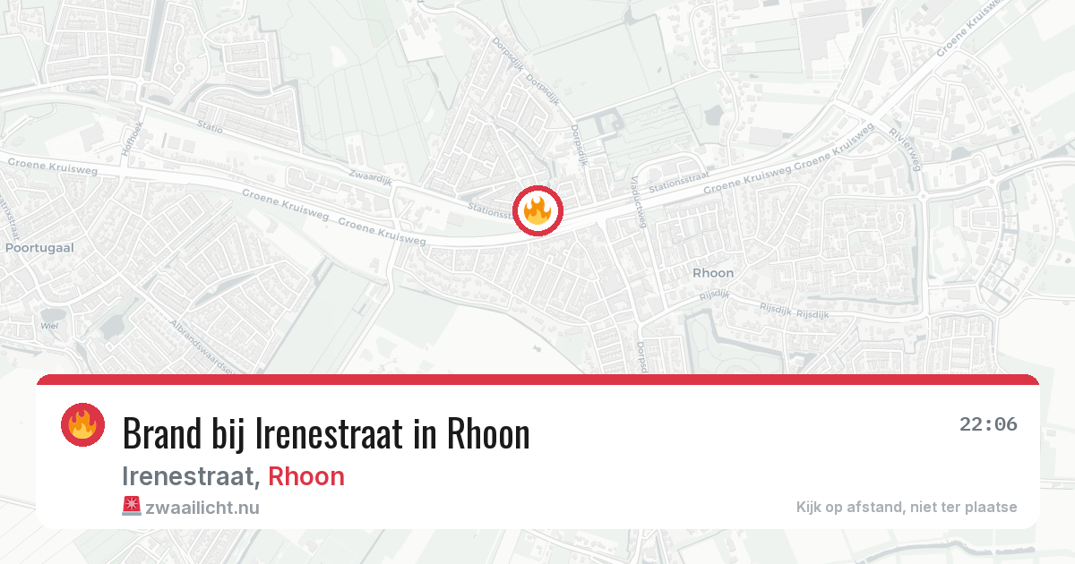 Brand bij Irenestraat in Rhoon — 8 apr 2026