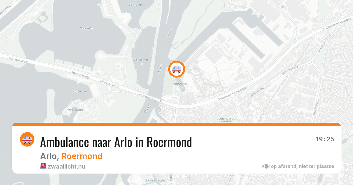 Ambulance naar Arlo in Roermond — 13 jul 2026