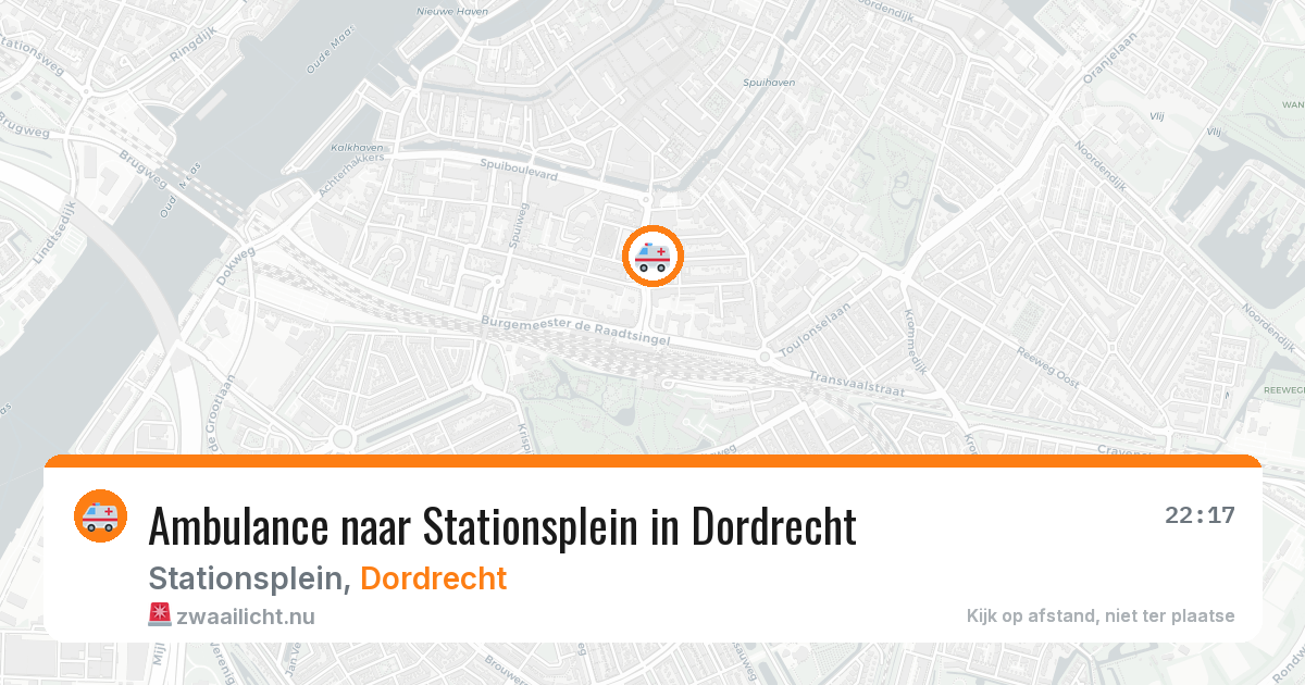 Ambulance naar Stationsplein in Dordrecht — 11 jul 2026