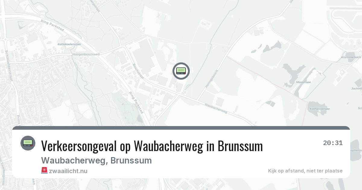 Verkeersongeval op Waubacherweg in Brunssum — 22 jan 2026