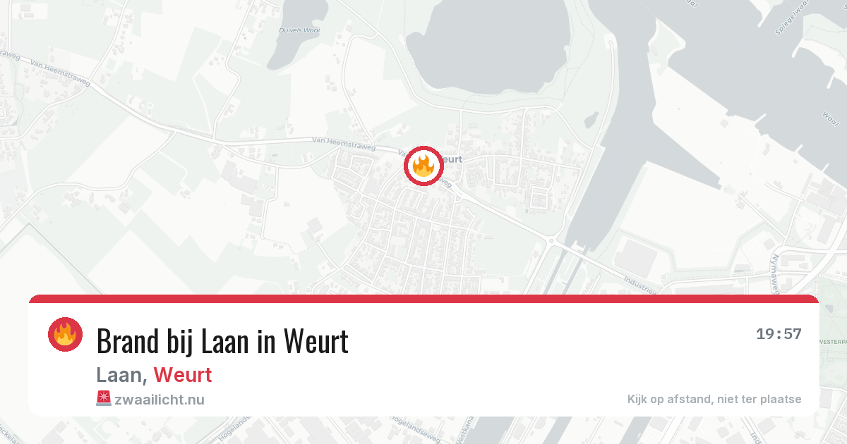 Brand bij Laan in Weurt — 8 jun 2026