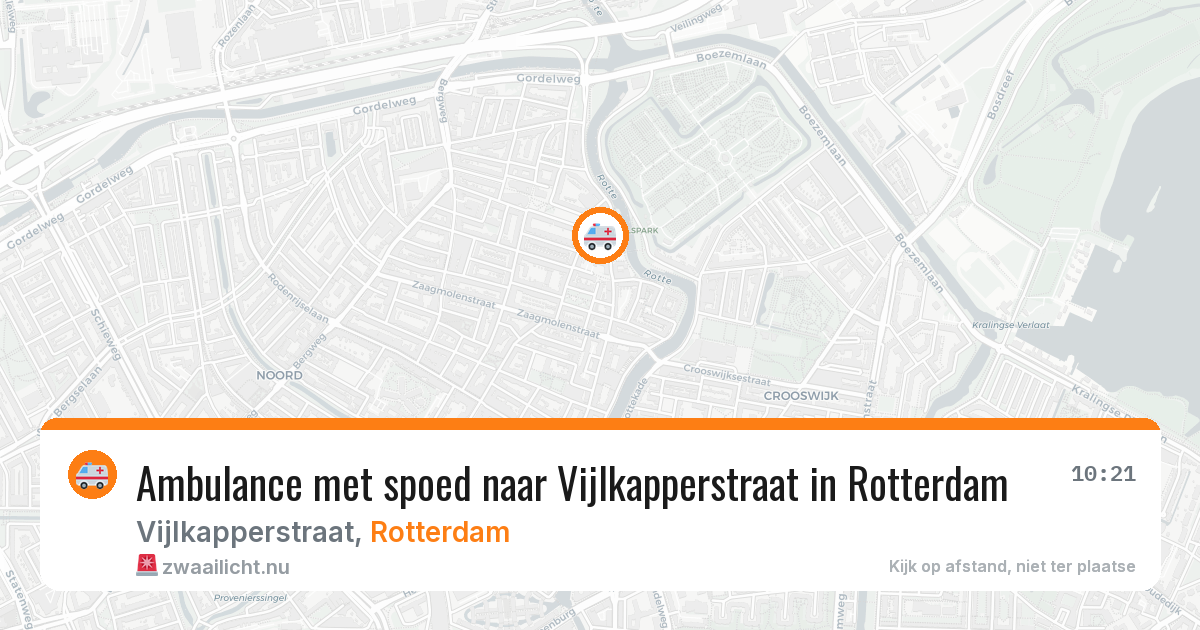 Ambulance met spoed naar Vijlkapperstraat in Rotterdam — 13 jul 2026