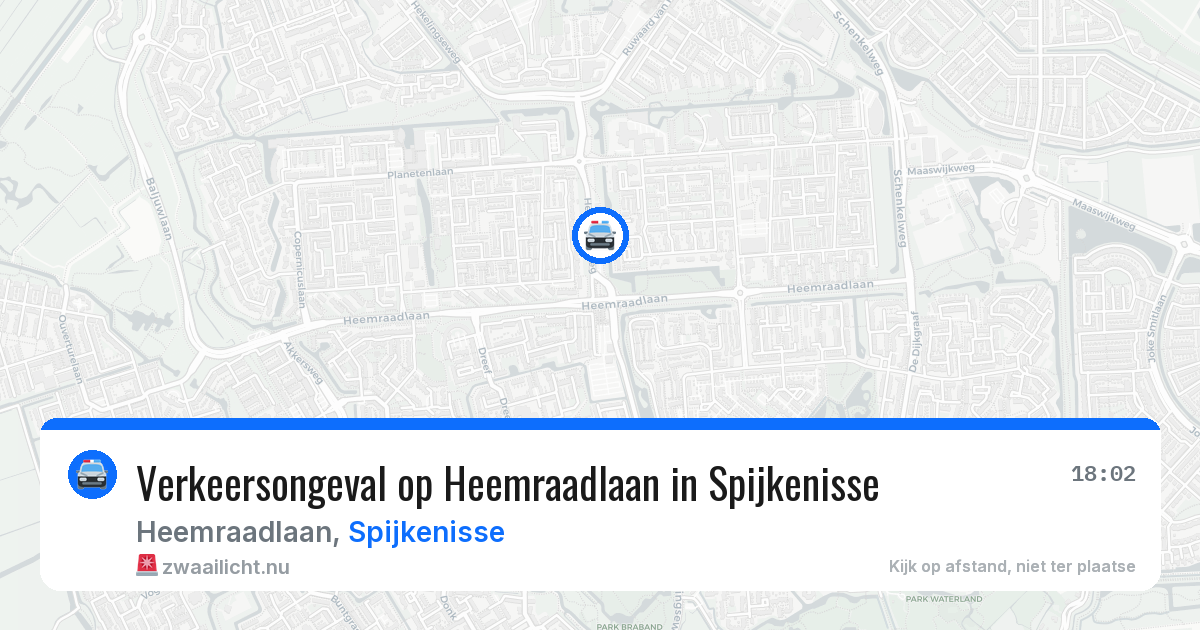 Verkeersongeval op Heemraadlaan in Spijkenisse — 4 mei 2026