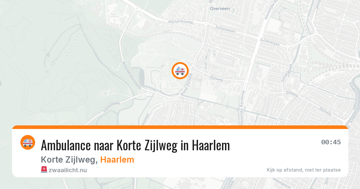 Ambulance naar Korte Zijlweg in Haarlem — 27 mei 2026