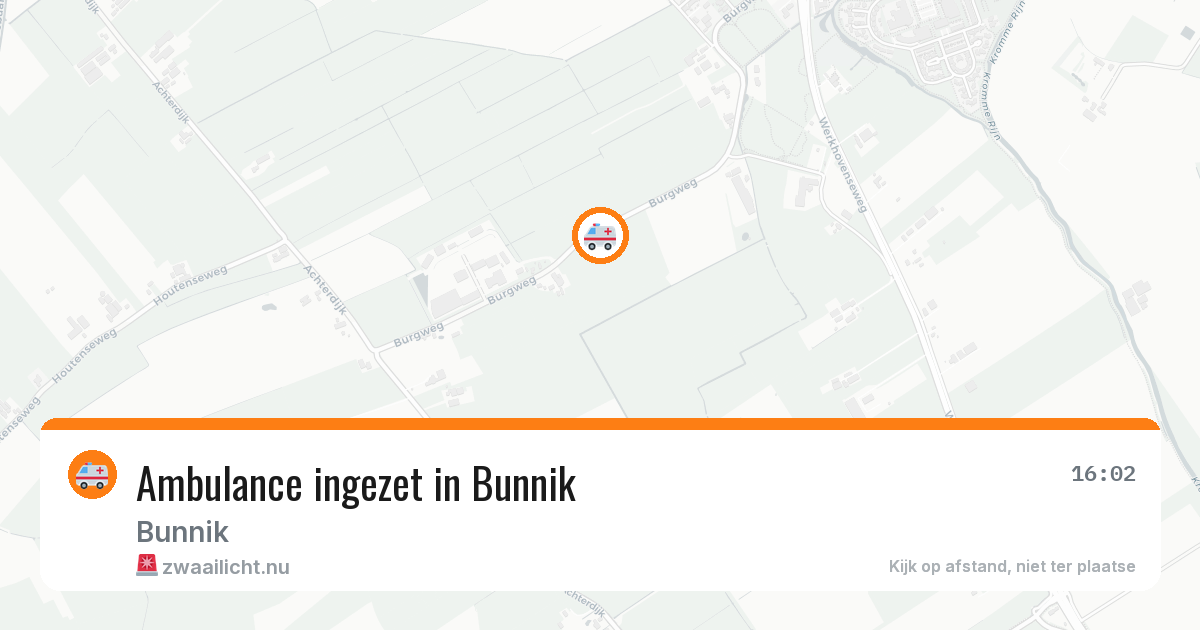 Ambulance ingezet in Bunnik — 11 mei 2026