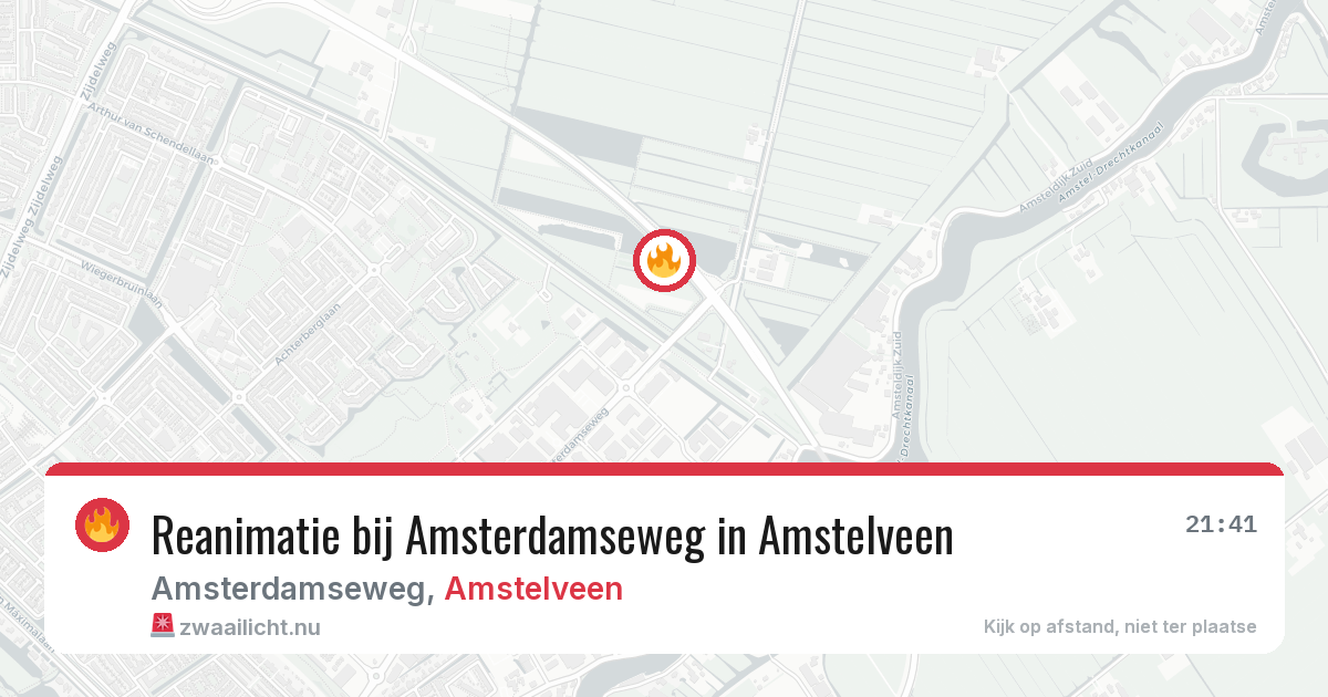 Reanimatie bij Amsterdamseweg in Amstelveen — 2 mrt 2026