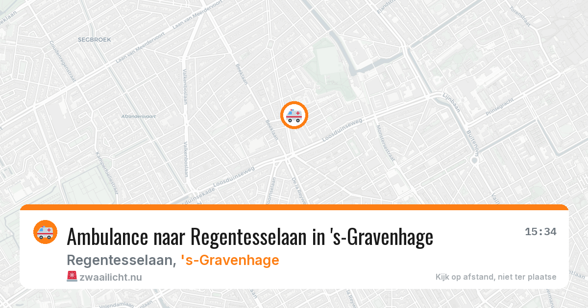 Ambulance naar Regentesselaan in 's-Gravenhage — 10 jul 2026