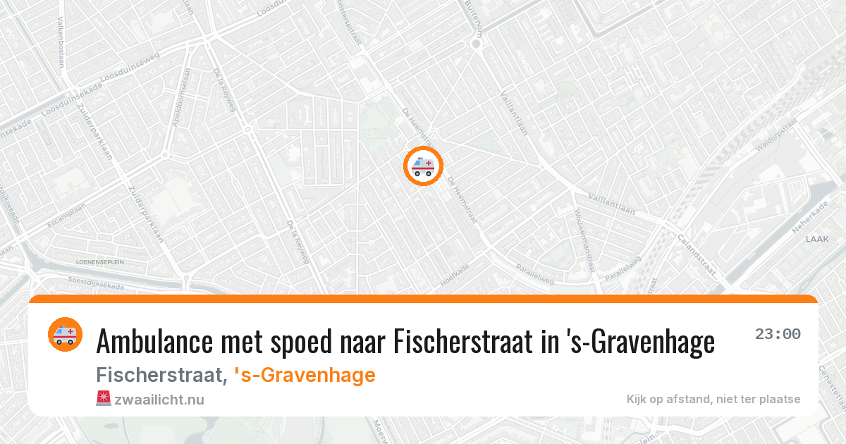 Ambulance met spoed naar Fischerstraat in 's-Gravenhage — 1 jun 2026
