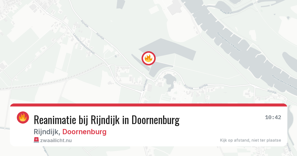 Reanimatie bij Rijndijk in Doornenburg — 5 jun 2026