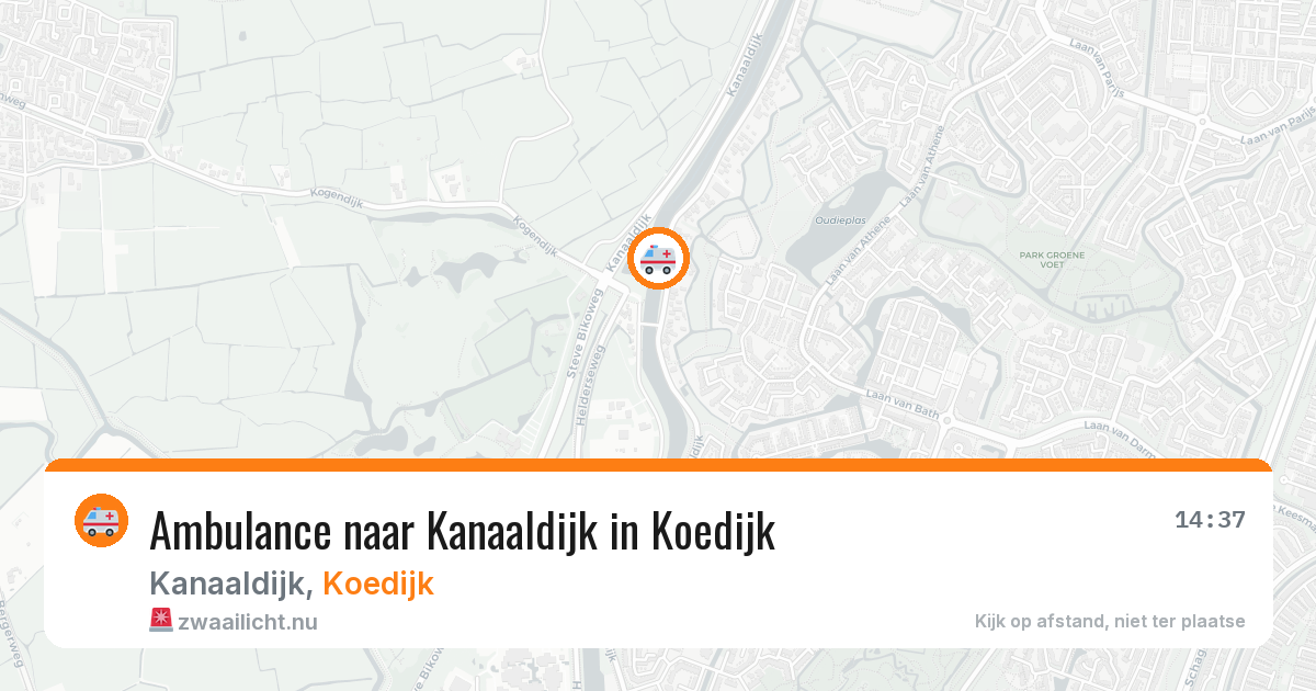 Ambulance naar Kanaaldijk in Koedijk — 13 mei 2026