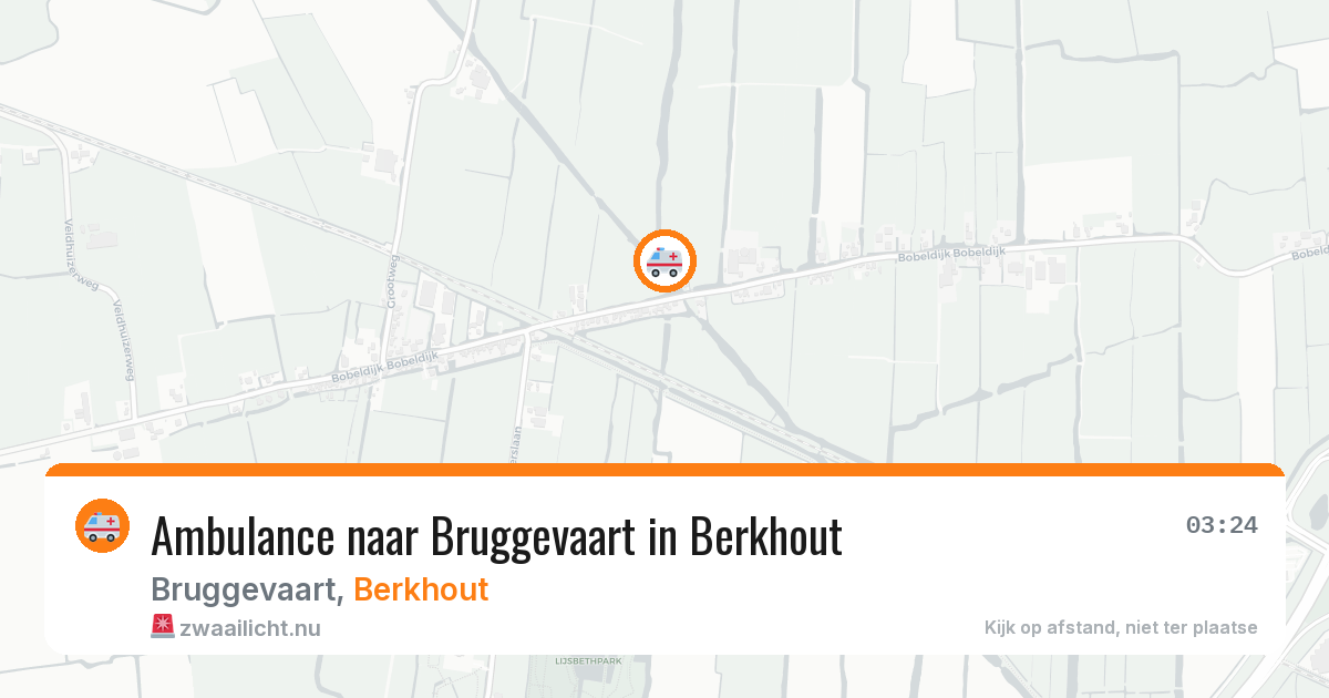 Ambulance naar Bruggevaart in Berkhout — 23 mei 2026