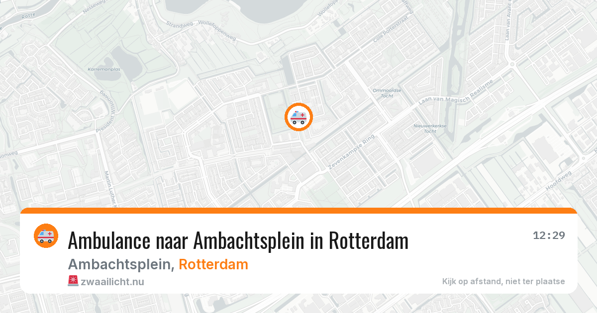 Ambulance naar Ambachtsplein in Rotterdam — 13 mei 2026