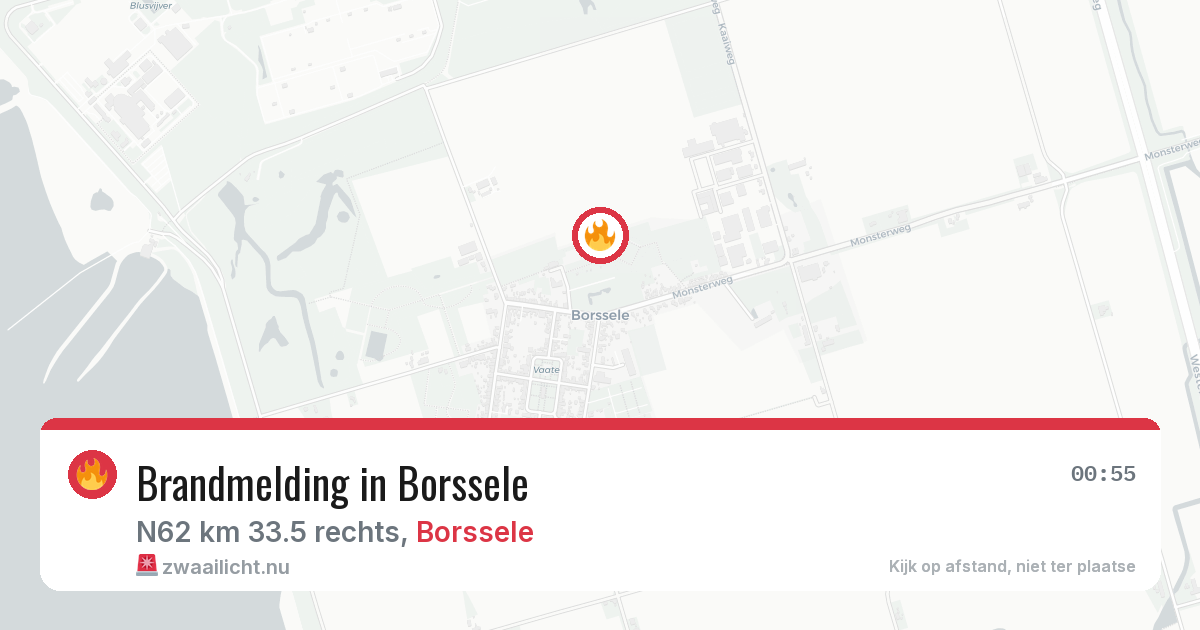 Brandmelding in Borssele — 11 mrt 2026