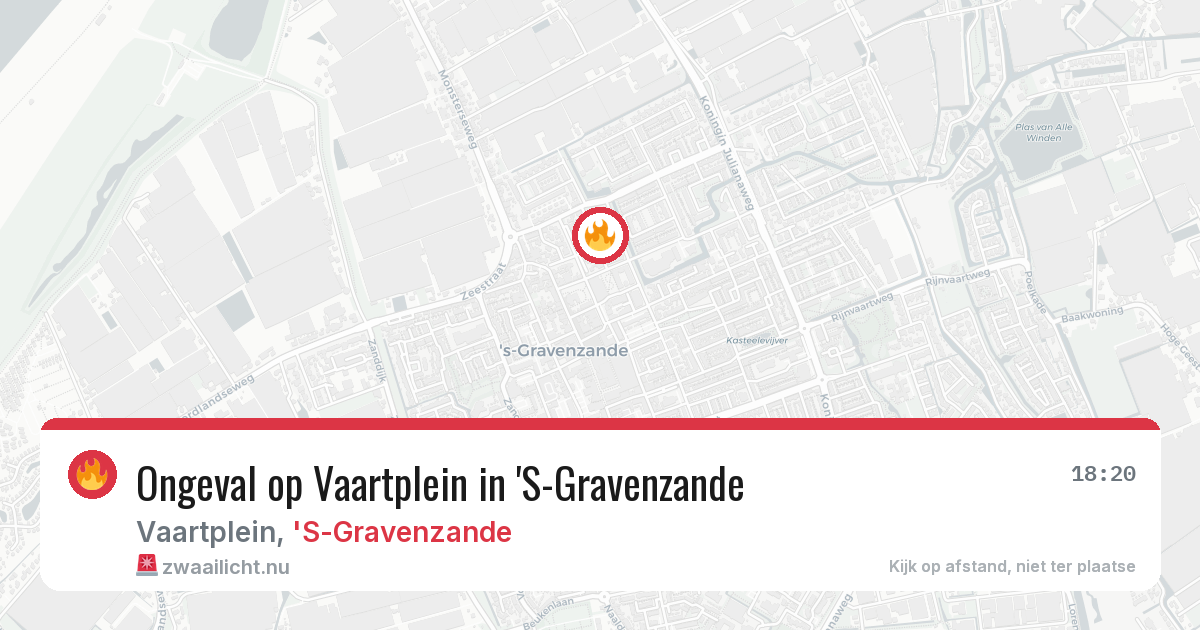 Ongeval op Vaartplein in 'S-Gravenzande — 3 mei 2026