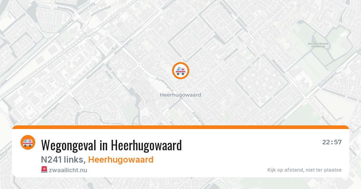 Wegongeval in Heerhugowaard — 21 mrt 2026