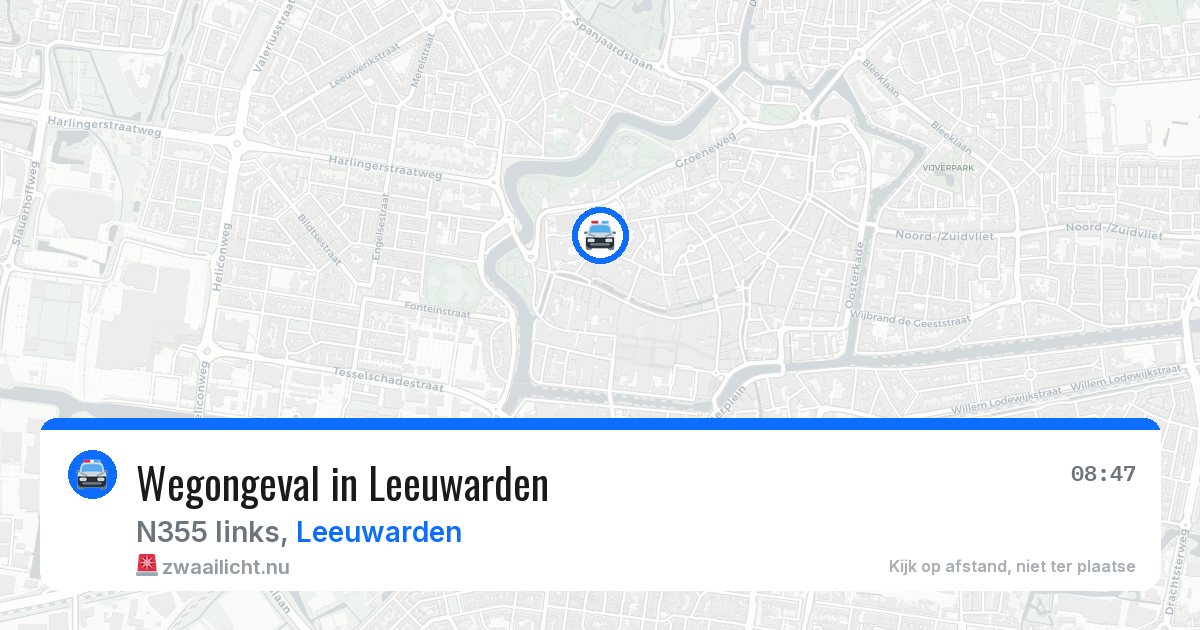 Wegongeval in Leeuwarden — 9 apr 2026