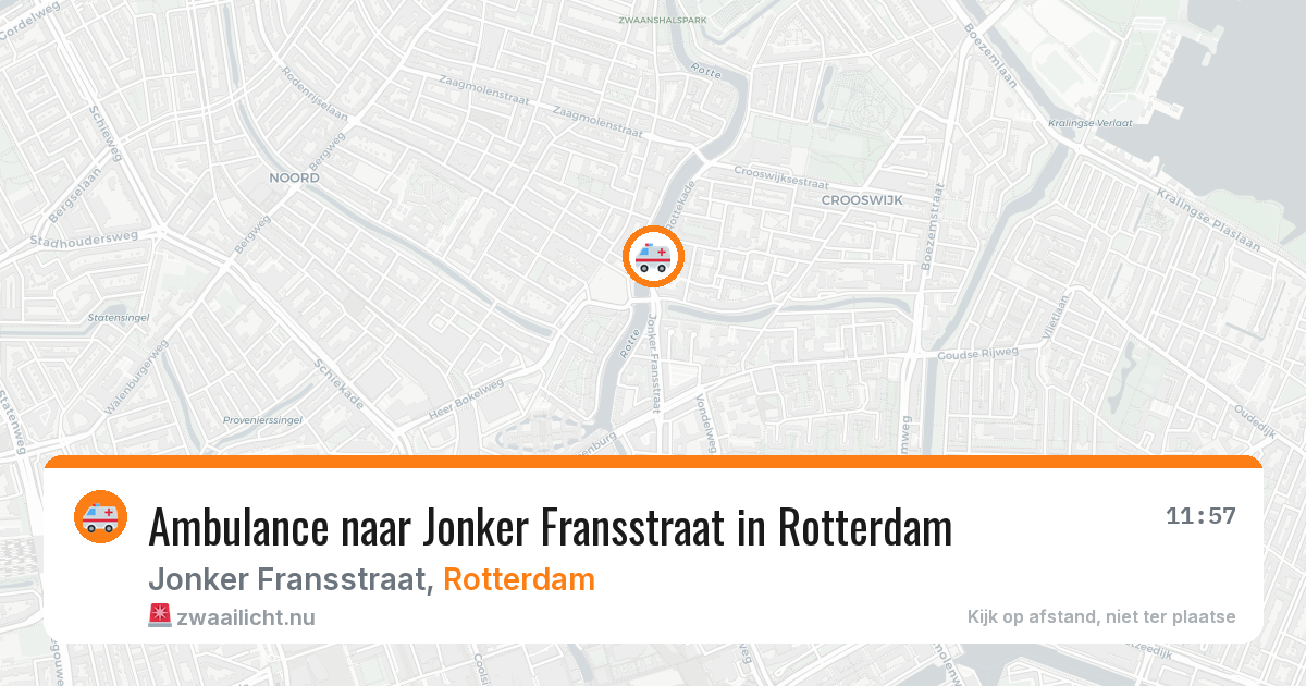 Ambulance naar Jonker Fransstraat in Rotterdam — 30 mrt 2026
