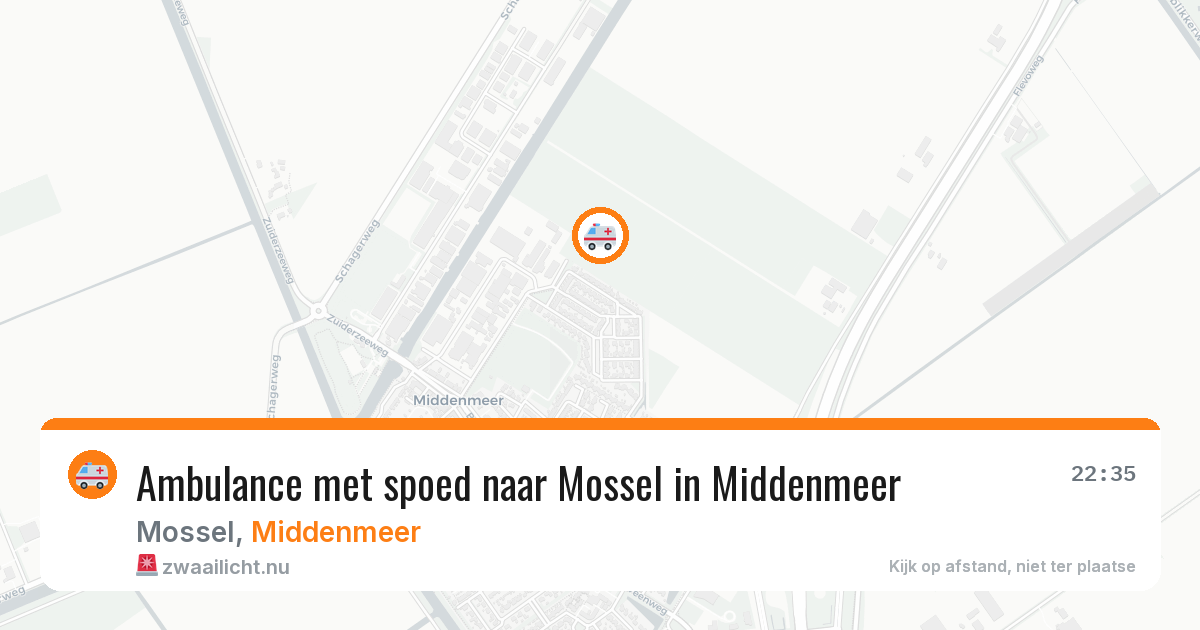 Ambulance met spoed naar Mossel in Middenmeer — 17 apr 2026