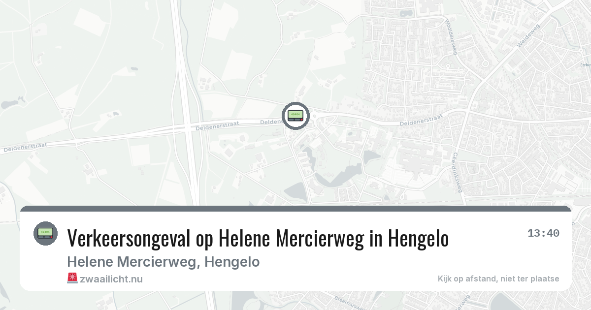Verkeersongeval op Helene Mercierweg in Hengelo — 8 jun 2026