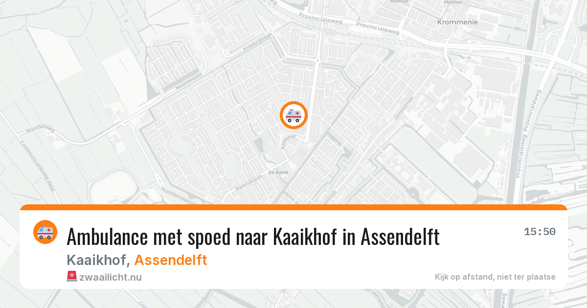Ambulance met spoed naar Kaaikhof in Assendelft — 26 jan 2026