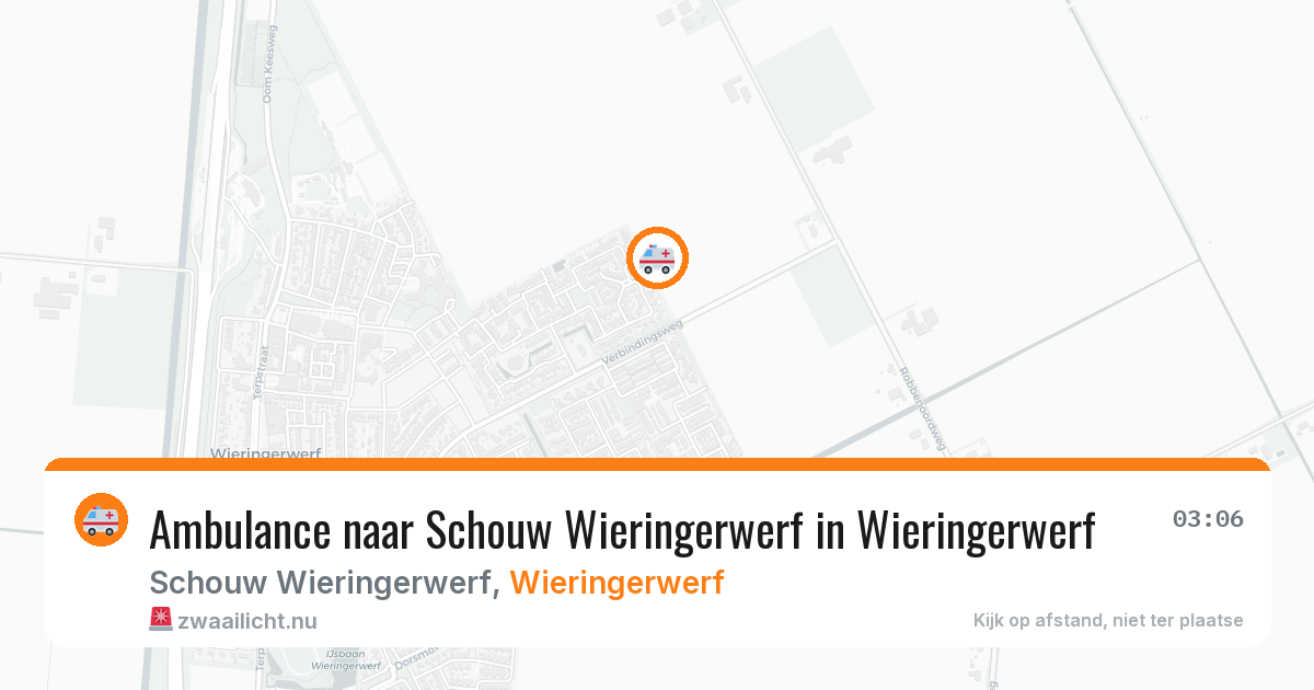 Ambulance naar Schouw Wieringerwerf in Wieringerwerf — 19 jul 2026
