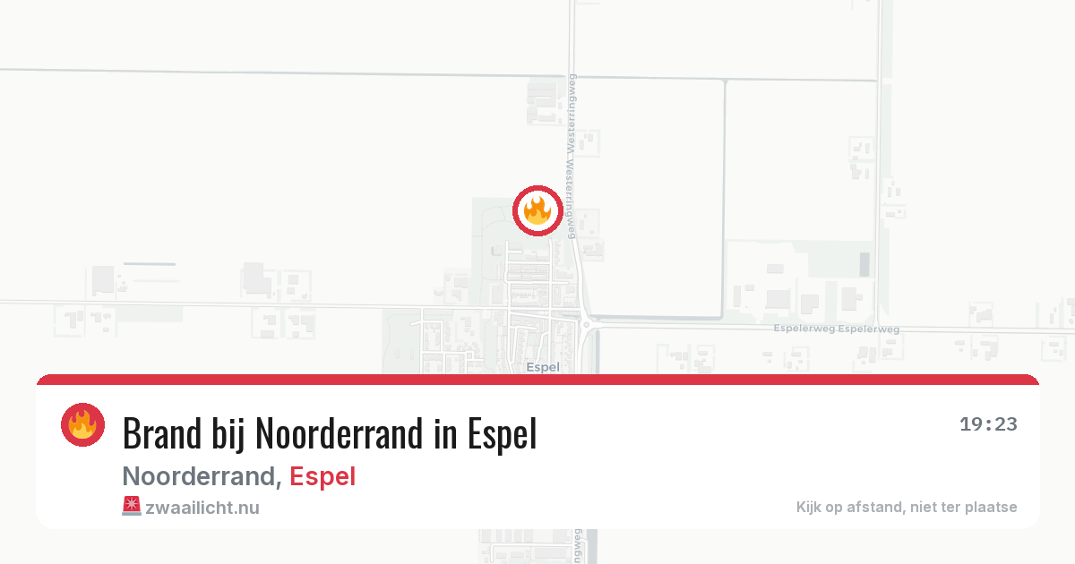 Brand bij Noorderrand in Espel — 18 feb 2026