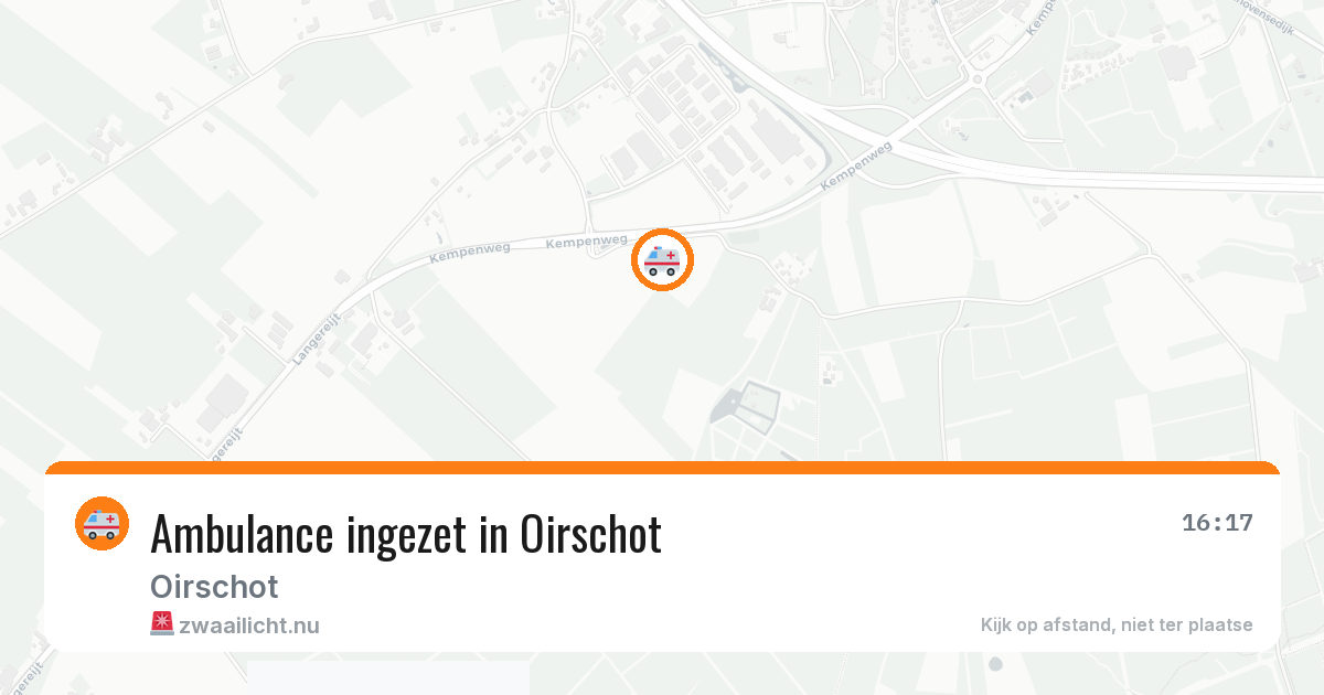 Ambulance ingezet in Oirschot — 20 jul 2026