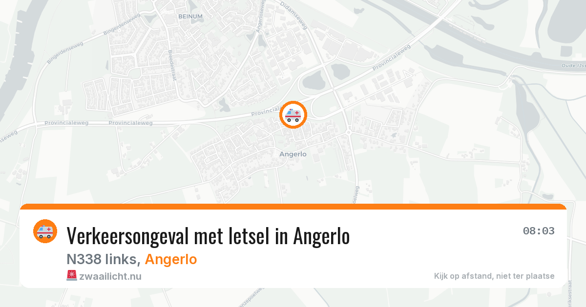 Verkeersongeval met letsel in Angerlo — 26 jan 2026