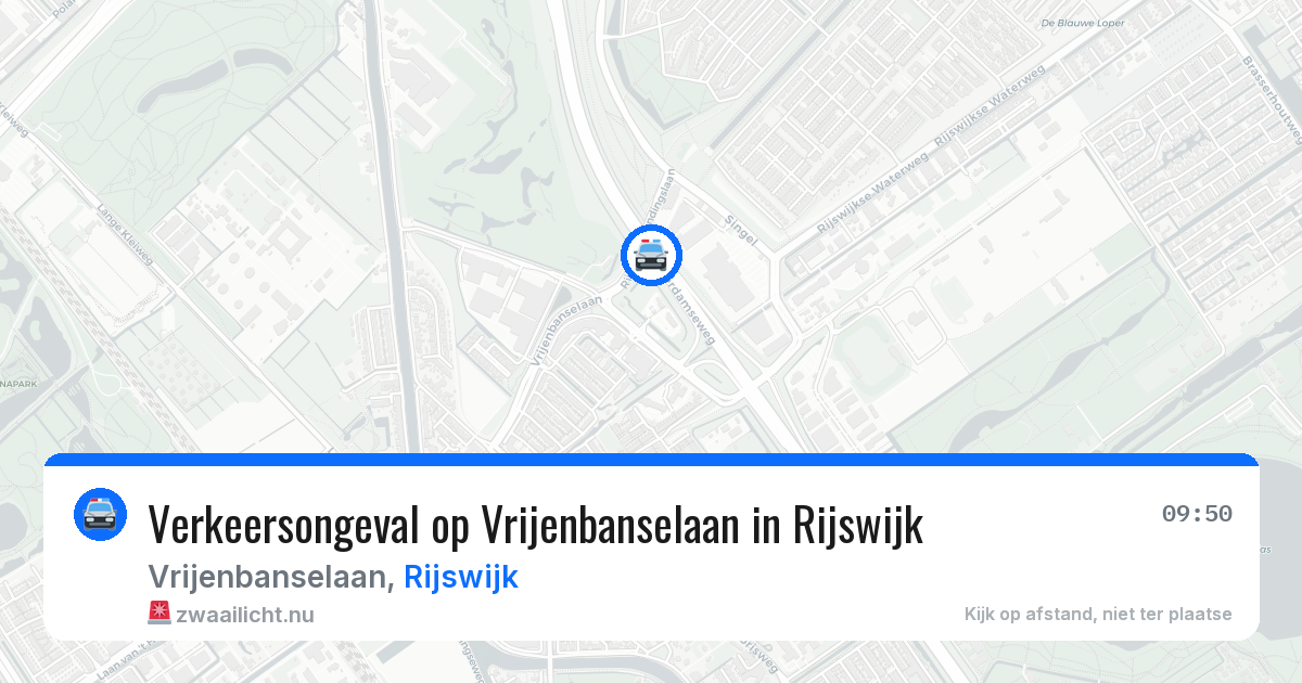 Verkeersongeval op Vrijenbanselaan in Rijswijk — 26 mei 2026