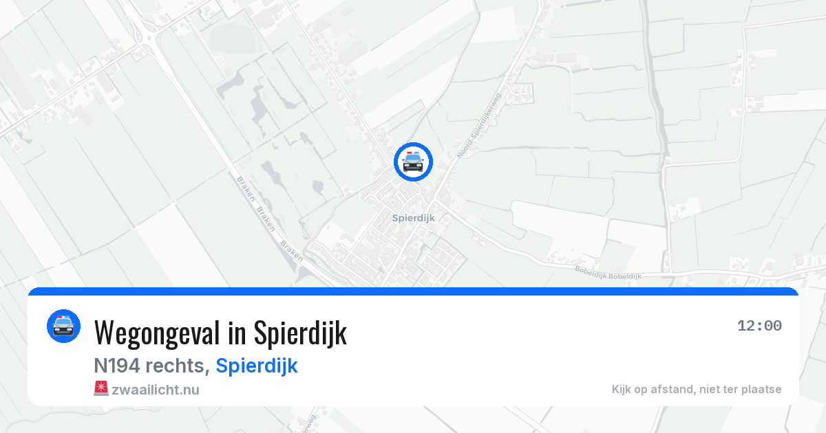 Wegongeval in Spierdijk — 4 jun 2026