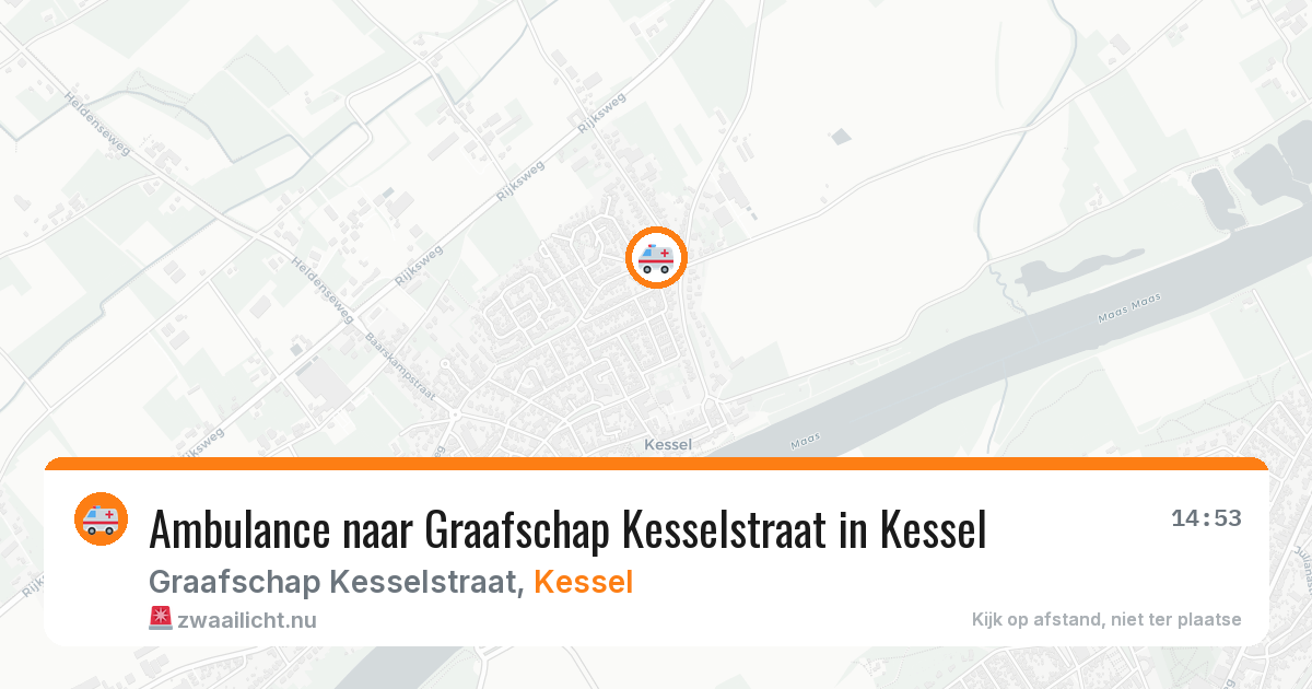 Ambulance naar Graafschap Kesselstraat in Kessel — 6 jul 2026