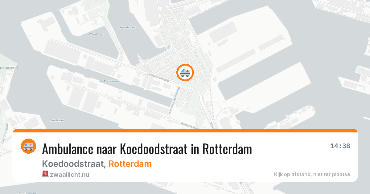 Ambulance naar Koedoodstraat in Rotterdam — 26 apr 2026
