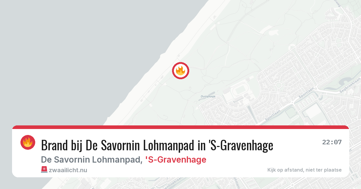 Brand bij De Savornin Lohmanpad in 'S-Gravenhage — 10 jul 2026