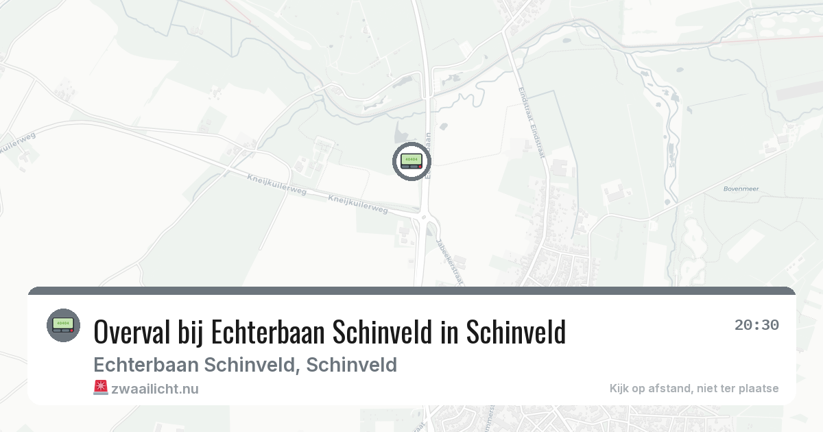 Overval bij Echterbaan Schinveld in Schinveld — 23 feb 2026