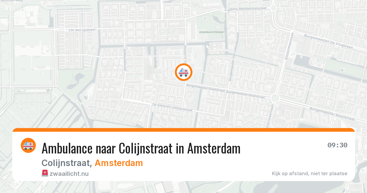 Ambulance naar Colijnstraat in Amsterdam — 21 mei 2026
