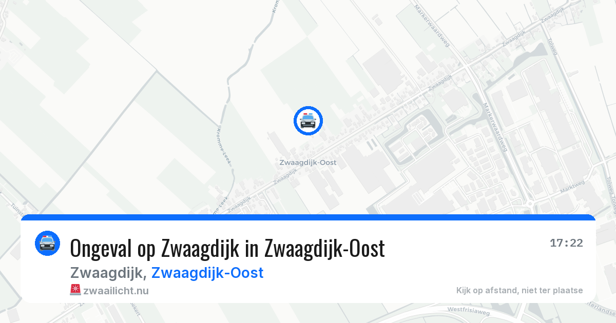 Ongeval op Zwaagdijk in Zwaagdijk-Oost — 8 mei 2026