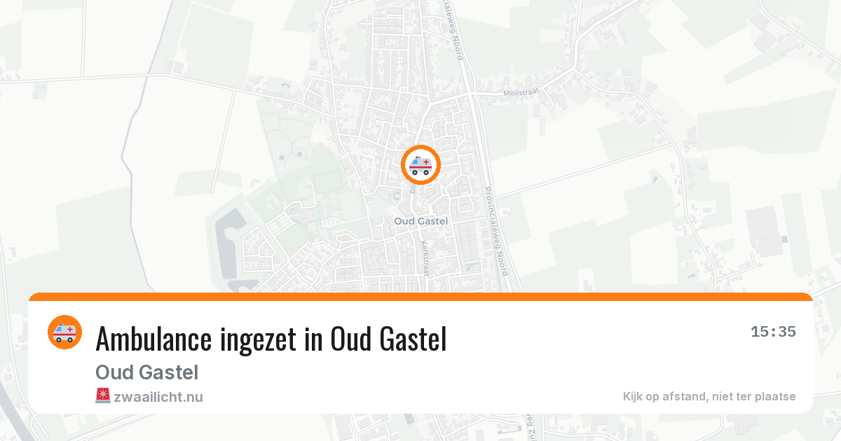Ambulance ingezet in Oud Gastel — 26 jul 2026